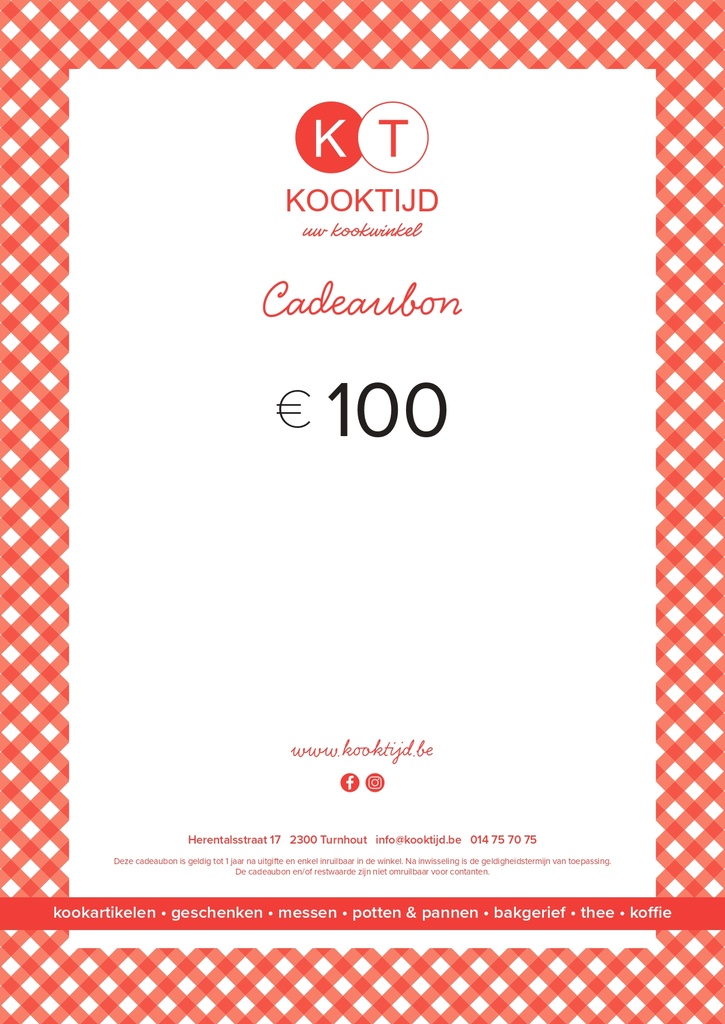 Cadeaubon 100 EURO