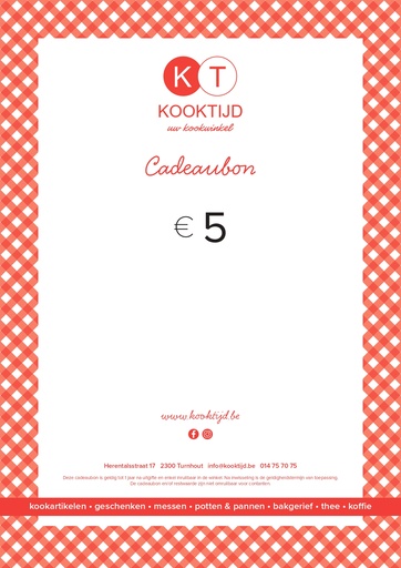 Cadeaubon 5 EURO